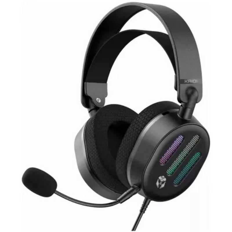 Fone Headset Gamer Rgb Usb 7.1 KD-G32 Kaidi -Preto