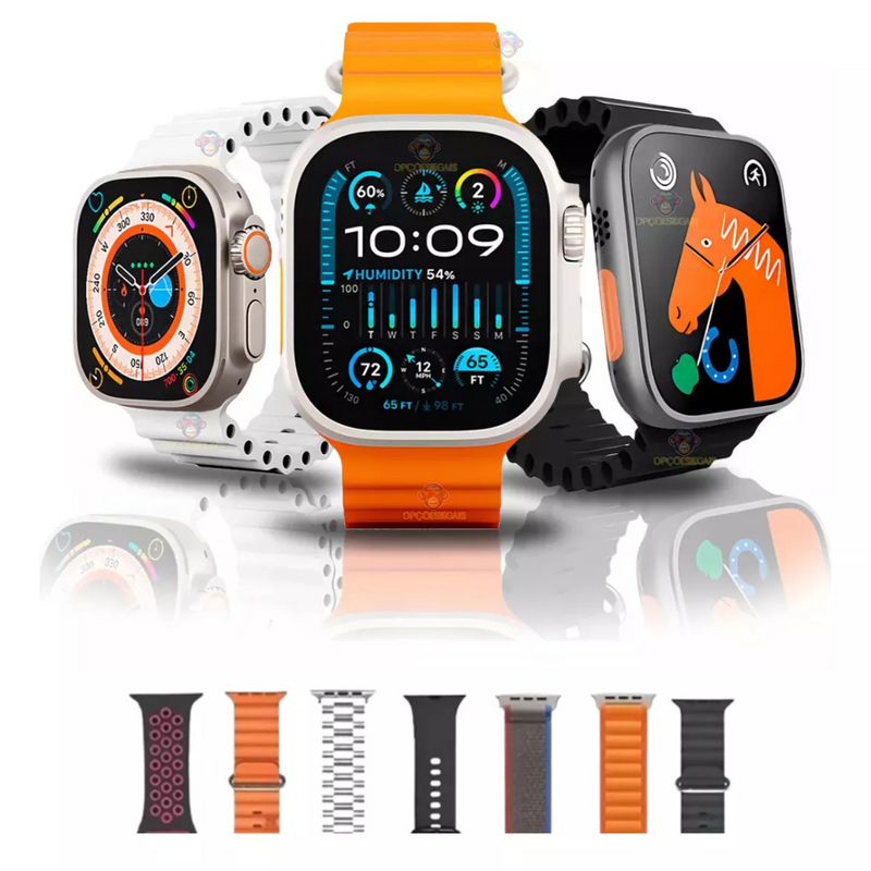 Smartwatch Ultra 9 - 49mm c/ 7 Pulseiras