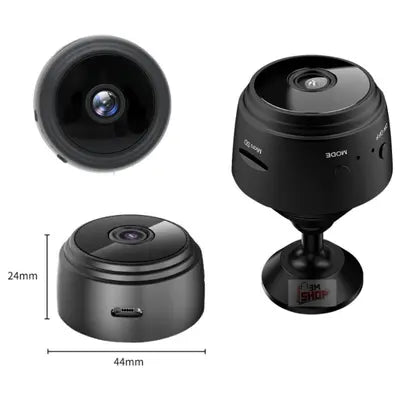 Mini Câmera Espiã A9 Segurança Wi-fi Full Hd Coibeu Cor Preto