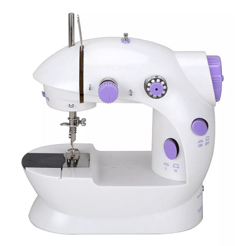 Mini Máquina de Costura Elétrica Portátil MiniSewing Machine SM-202A -Branco